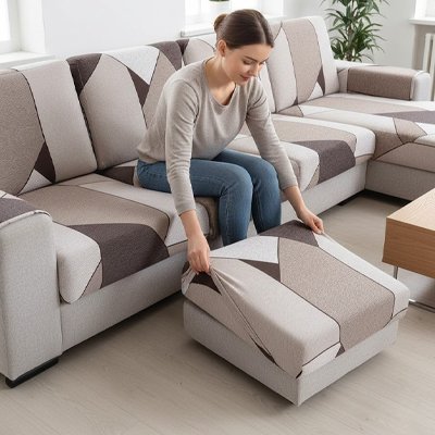 Housse canapé d'angle