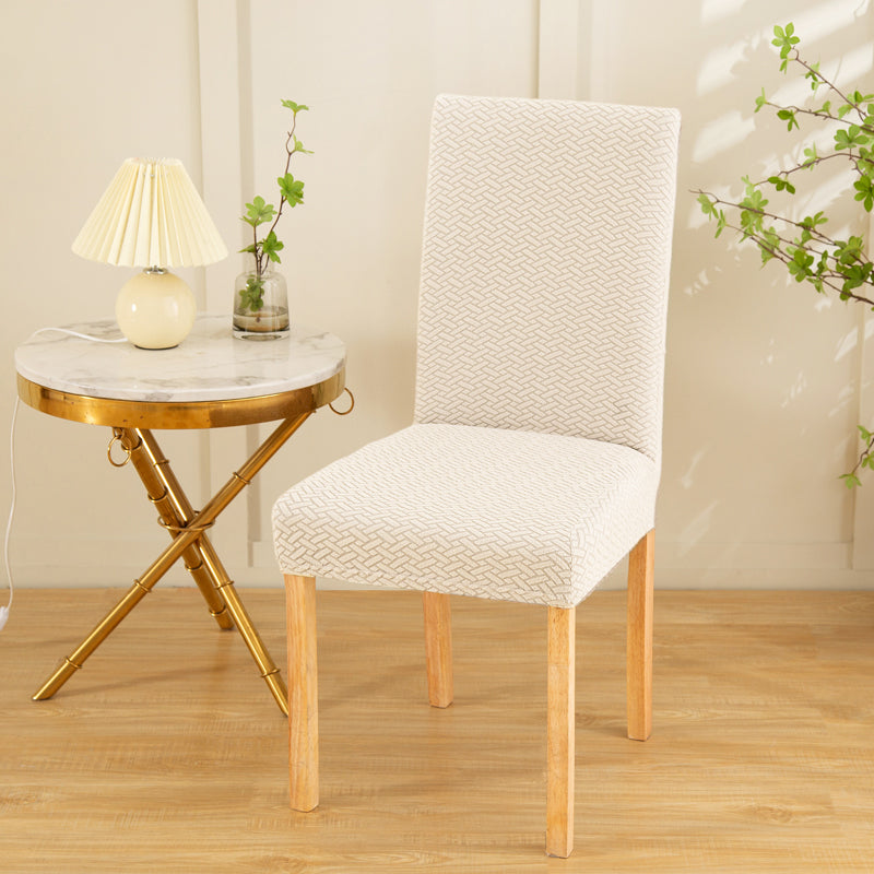 housse chaise blanche petite table ronde abat jour